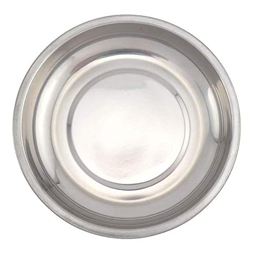 [Australia] - Edward Tools Round 6” Magnetic Tray - Magnetic Parts Tray for Screws, Nut, Bolts, Small Tools - Great for Mechanics, DIY - Heavy Duty Stainless Steel - Extra Strength Magnet 