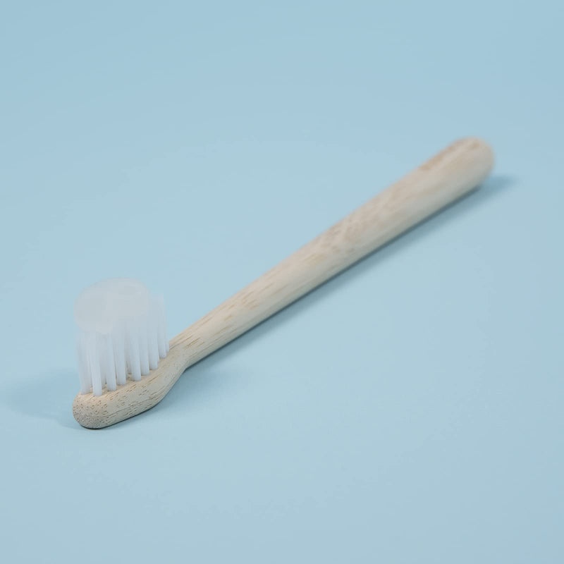 [Australia] - Waken, x1, White Soft Bristle Bamboo Toothbrush, Biodegradable Natural Bamboo Handle, Eco Toothbrush Soft, Eco-Friendly Dental Brushes, Bamboo Vegan Toothbrush 