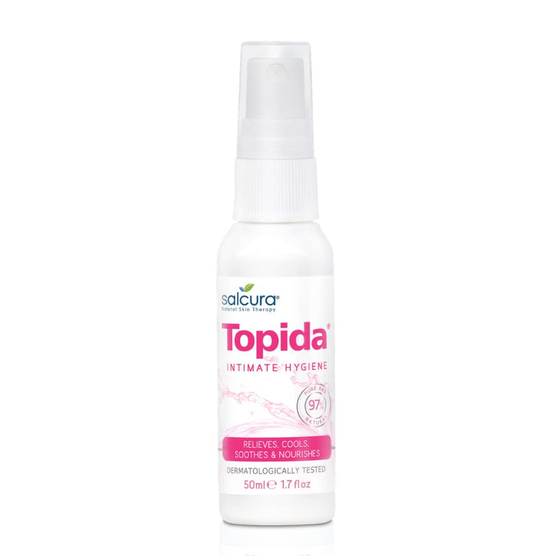 [Australia] - Salcura Natural Skin Therapy, Topida Intimate Hygiene Spray Trio Pack, Vitamin E & Essential Oils Perfect for Anyone Prone to Thrush, Vaginal Discomfort & Irritation Or Soreness 3 x 50ml Trio Pack 