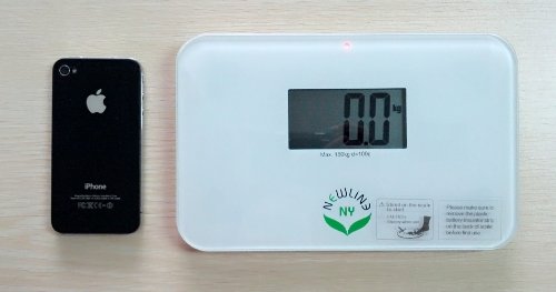 [Australia] - NewlineNY Auto Step On Super Mini Travel Bathroom Scale SBB0638SM (White) White 