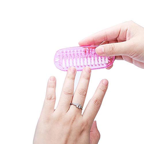 [Australia] - Nail Brush Two Sided Hand Fingernail Scrub Brush Soft Stiff Bristles Nails Toes Scrubber for Men Women Kids,4 PCS 