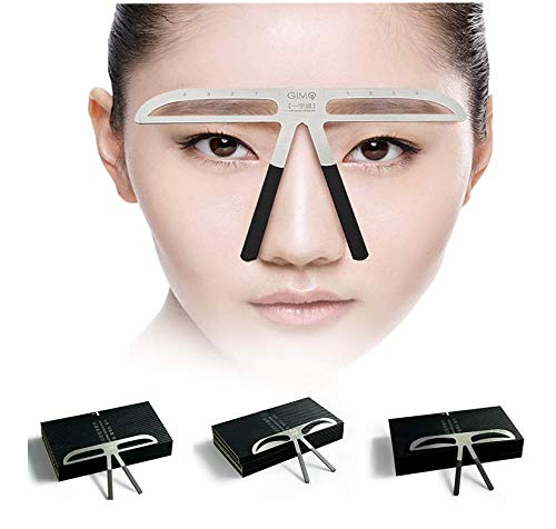 [Australia] - 3 Types Professional Eyebrow Stencil Shaping Template DIY Shaping Define Ruler Makeup Tool (Lady Eyebrow) Lady Eyebrow 