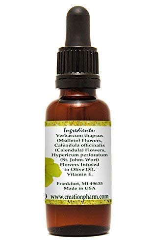 [Australia] - Ear Oil Drops Herbal Relief for Earwax Removal, Earache Soothing, Itchy Irritated, Clogged or Dry Ears by Creation Farm Made in USA 