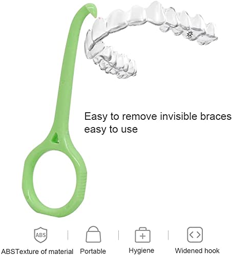 [Australia] - 10 Pieces Aligner Removal Tool Invisible Tooth Removal Aligner Chewies and Removal Tool Kits Retainer Remover for Invisible Braces Tooth Cleaning Oral Care 