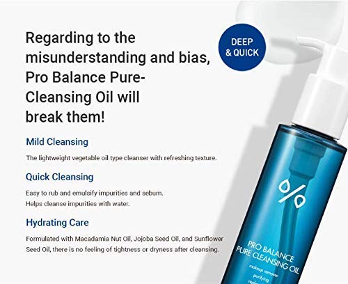 [Australia] - Dr.Ceuracle Pro-balance Pure Cleansing Oil for gentle face, eye pointup and makeup remover, daily deep cleansing for all skin types 