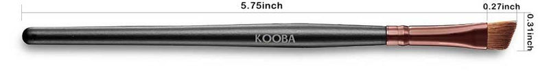 [Australia] - KOOBA Makeup Angle Eyeliner Eyebrow Brush - Portable Eye Powder Foundation Brush, Beauty Cosmetic Tool for Professional and Travel Angled 