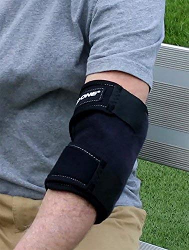 [Australia] - Elbow Ice Pack Soft Brace + Compression for Tennis Elbow Fast Pain Relief, 360 deg. Ice Wrap, 0 deg. C 15-20 Minutes, Icing Recommended by Ortho MDS as Safe and Effective. Universal Size, USA 