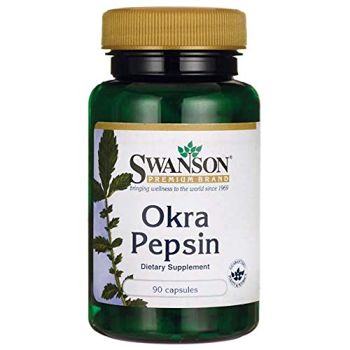[Australia] - Swanson Okra Pepsin 90 Capsules 1 