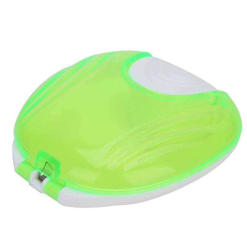 [Australia] - Retainer Case, Portable Large Retainer Cases for Orthodontic Retainer, Invisalign, Mouth Guard and Denture Storage, Tight Snap Lock, Light and Easy (green) green 