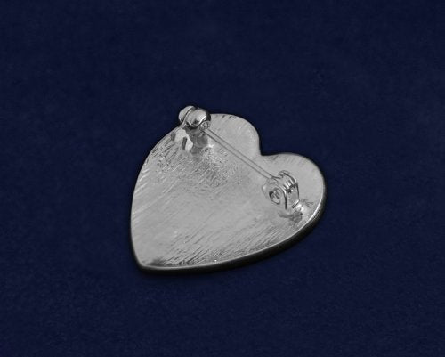 [Australia] - Fundraising For A Cause | Deaf Awareness Heart Pin - I Love You American Sign Language Symbol Lapel Pin for Deaf Awareness in a Bag (1 Pin) 
