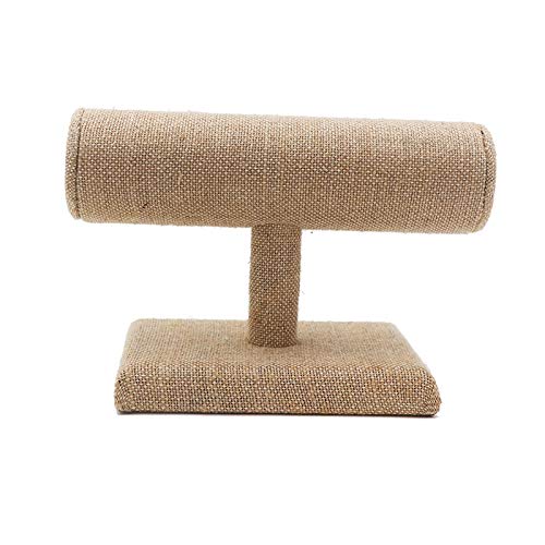 [Australia] - Polmart W1-Y T-Bar Jewelry Display, Yellow Linen 