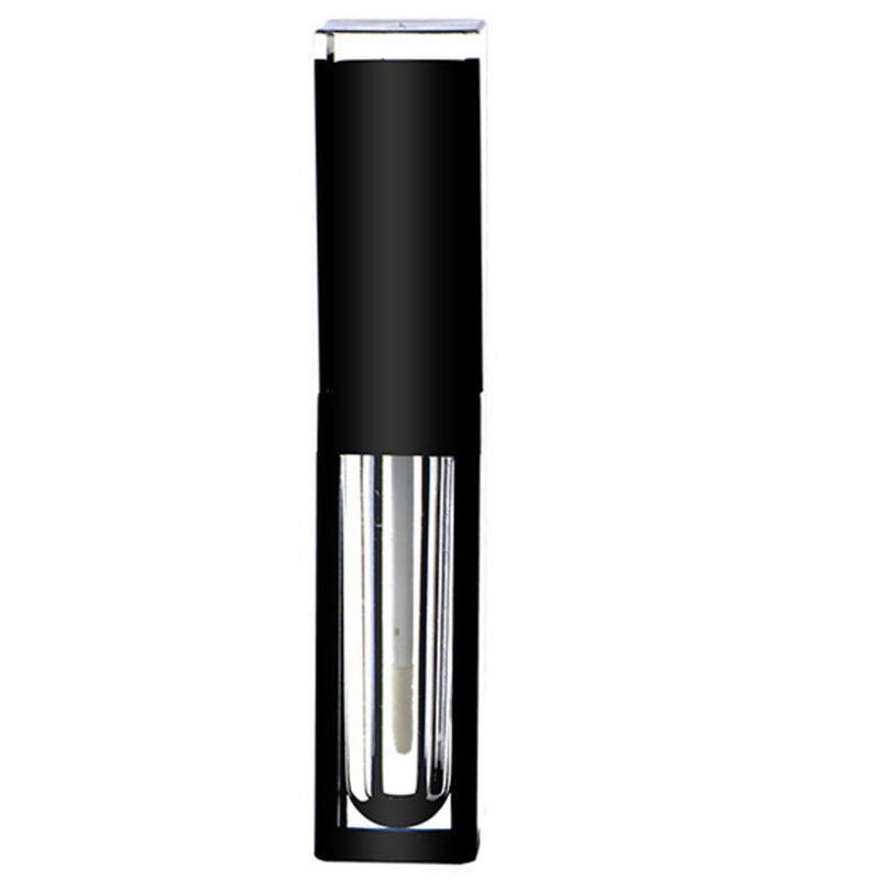 [Australia] - 3 Pcs 4ml Empty Lip Gloss Tubes Plastic Square Refillable Lip Balm Bottles Containers with Lip Brush for DIY Lip Gloss Balm 