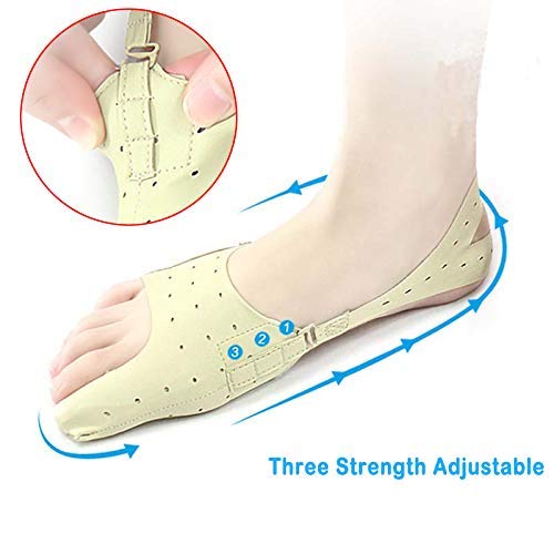 [Australia] - Bunion Corrector Relief Protector Sleeves, w/ 3 Hole Adjustable Slim Toe Straighteners Separators Corrector Brace 24h Day Night Splints Treat Pain Hallux Valgus Hammer Toe Joint Easy Wear in Shoes (S) S 