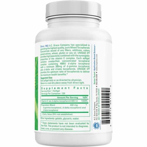 [Australia] - A.C. Grace-Unique E 120 Softgels 
