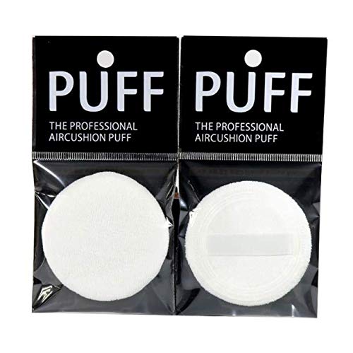 [Australia] - DNHCLL 5PCS 60mm Makeup Powder Pads, White Talcum Powder Satin Ribbon Single-side Pure Cotton Powder Puff Baby Powder Puff, Cotton Powder Puff for Face Makeup 