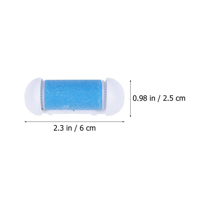[Australia] - Lurrose 12pcs Foot File Replacement Roller Coarse Roller Refill Heads for Electronic Callus Remover Pedicure File Tool Blue 