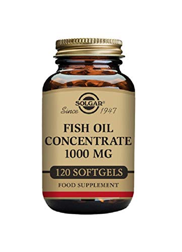 [Australia] - Solgar Fish Oil Concentrate 1000 mg Softgels - Pack of 120 - Supports Normal Functioning of Heart, Brain Function and Vision - Daily Wellbeing - Gluten Free 