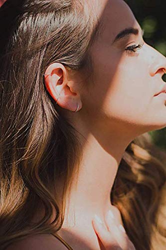 [Australia] - Silver Hoop Earrings- Cartilage Earring Endless Small Hoop Earrings Set for Women Men Girls,3 Pairs of Hypoallergenic 925 Sterling Silver Tragus Earrings Nose Lip Rings (8mm/10mm/12mm) 3 Pairs(10mm*3) 