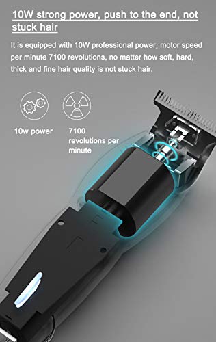 [Australia] - Cordless Electric Hair Clippers Pers Professional Rechargeable Maquinade Cortar Cabello Machine for Men Barber Grooming Cutter Kit Metal Oil Head Haircut Quick Charging Shaver Razors 