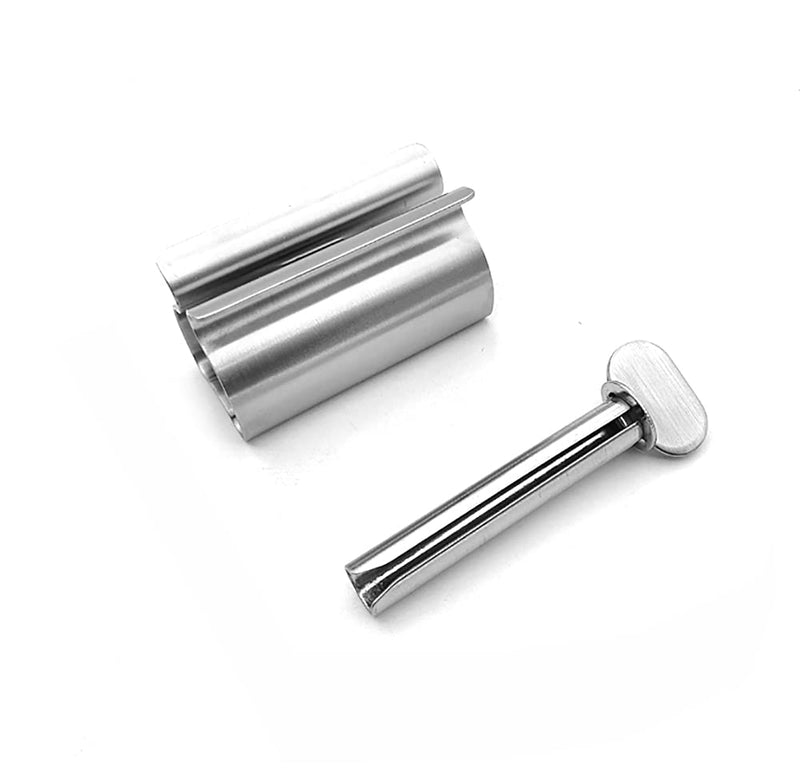 [Australia] - Alnicov Toothpaste Tube Squeezer,2 Pcs Toothpaste Squeezer Rollers,Stainless Steel Toothpaste Tube Wringer Seat Holder Stand 