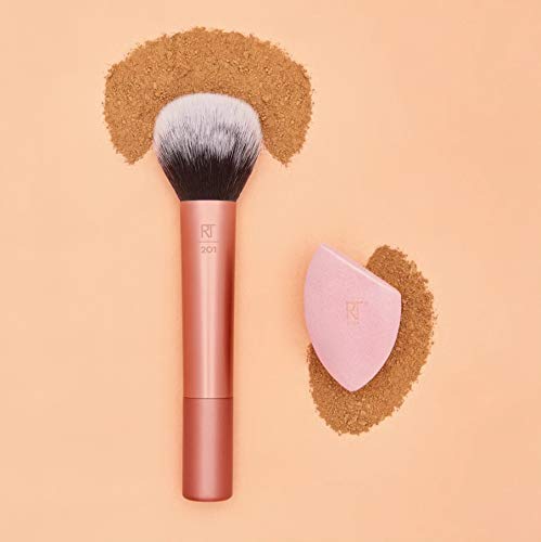 [Australia] - Real Techniques Miracle Powder Sponge Makeup Blender, Beauty Sponge, Microfiber Technology Ideal for Use with Powders 1 Powder Sponge 