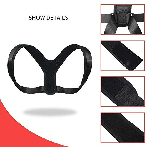 [Australia] - Ezonedeal Posture Corrector For Men And Women - Adjustable Upper Back Brace For Clavicle To Support Neck, Back and Shoulder 