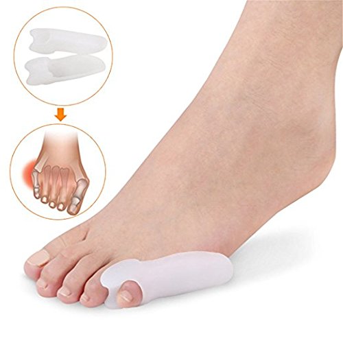 [Australia] - Pedimend Silicone Gel Small Toe Bunion Corrector - Pinky Toe Protectors for Bunions Treatment - Tailor's Bunion Pads - Protect Pinkie Toe from Rubbing & Hurt - Unisex - Foot Care (1PAIR - 2PCS) 1pair - 2pcs 