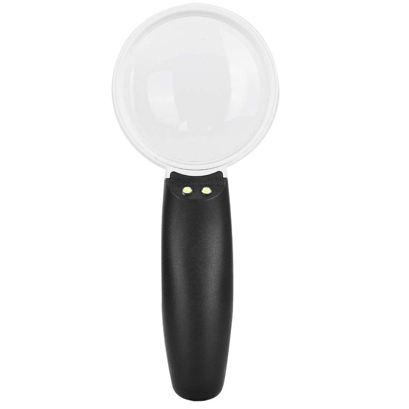 [Australia] - 8X Hand‑Held Magnifier Magnifying Glass with LED Illuminated for Seniors, Macular Degeneration, Reading Hobbyists 