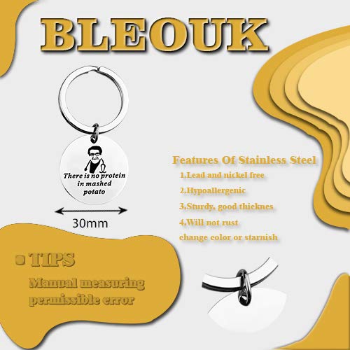 [Australia] - BLEOUK My 600 lb. Life Dr. Now Diet Aid Keychain There is No Protein in Mashed Potato Funny Reality Show Inspired Gift 