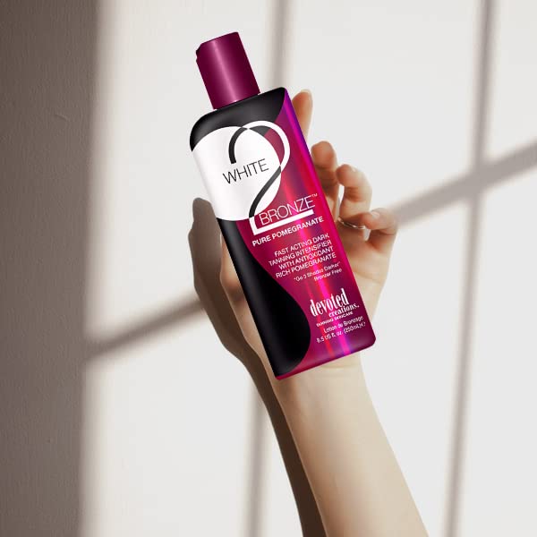 [Australia] - Devoted Creations White 2 Bronze Pomegranate sunbed tanning lotion cream (250ml bottle) 