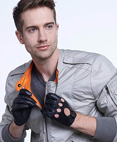 [Australia] - Silverstone Our Bestselling Men's Leather Driving Gloves by Pratt and Hart RS6738 Small Black 