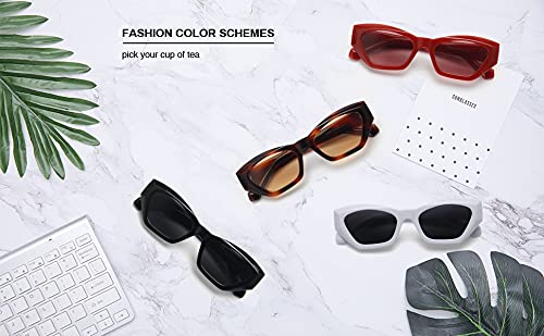 [Australia] - Livho Polarized Cat Eye Sunglasses for Women Men, Retro Fashion Sun Glare Glasses-UV Protection Bright Black 