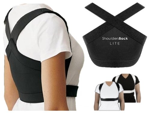 [Australia] - EquiFit Shouldersback Posture Support Lite Medium Black 