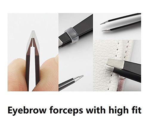 [Australia] - 3-piece set tainless steel -eyebrow tweezers，Sharp point，Tilt head，Straight hair tweezers，Suitable for facial and endophytic fur blocking，Suitable for eyebrow trimming 