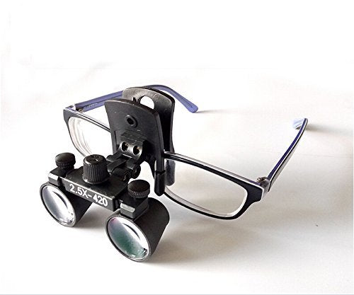 [Australia] - Doc.Royal Binocular Clip Loupes Lab Head Magnifier w/Clip-on 2.5X420mm DY-109 