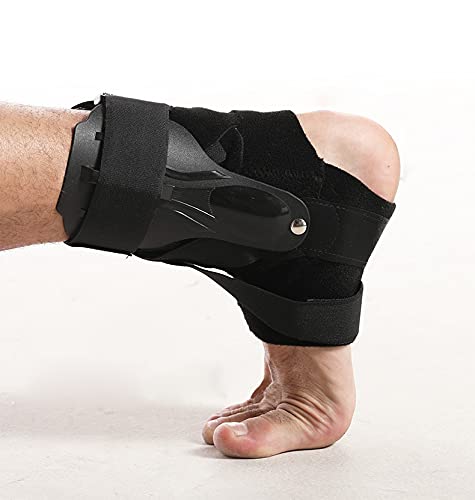 [Australia] - Ankle Brace with Splint for Men Women, Adjustable Ankle Stabilizer Breathable Compression Ankle Support for Sprain, Tendonitis, Sprained Ankle, Tendon, Injury Recovery, Running, Volleyball L 