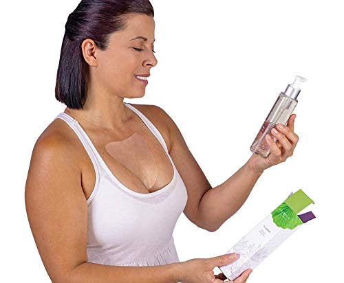 [Australia] - Silc Skin Complete Chest Care, Reusable, Self Adhesive, Skin Cleaning Gel, Medical Grade Silicone, Includes 1 Decollete Pad and 1 Gel Cleanser for cleaning skin and pads 