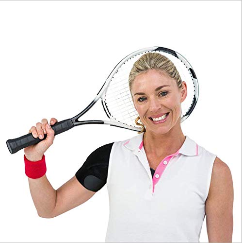 [Australia] - ellostar Stabilizing Shoulder Brace for Women and Men, Adjustable All Size Fit Sleeve Wrap with Ice Pack Pocket, Pain Relief for Injuries, Recovery and Dislocated Shoulder 