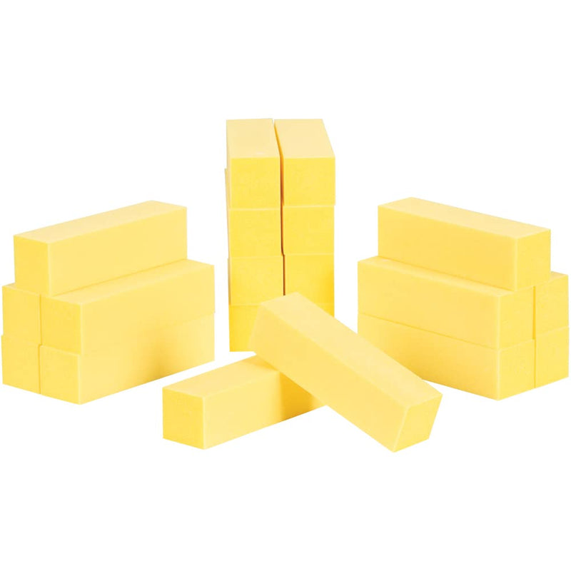 [Australia] - ForPro Ultra Gold Buffing Block, 240 Grit, Four-Sided Manicure & Pedicure Nail Buffer, 3.75” L x 1” W x 1” H, 20-Count 20 Count (Pack of 1) 