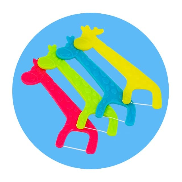 [Australia] - Fun Time Flossing! Kids Fun Dental Teeth Flossers, 40 Count Kids Oral Floss Picks, Multicoloured in Handy Storage Box. 