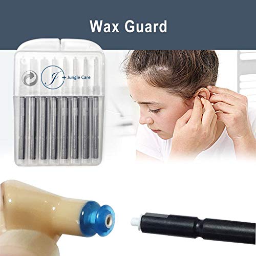 [Australia] - Hearing Aid Ear Wax Guard Filters Cerumen Stop Cleaning Tool Accessories for Phonak/Resound/Widex/Unitron/Jungle Care Black *10 Pack 