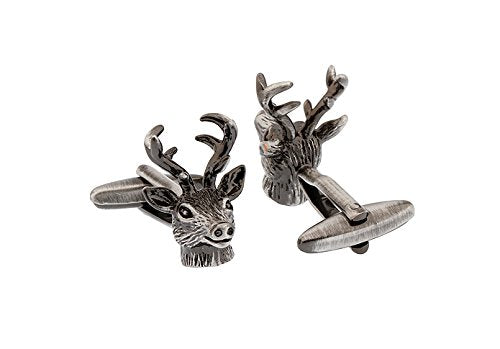 [Australia] - Cuff-Daddy Buck Deer Head Cufflinks for Hunters with Presentation Box 