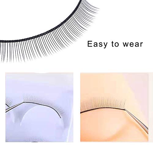 [Australia] - nuoshen 25 Pairs Training Lashes, Eyelash Extension Training Kit Practice Lashes Strips Self Adhesive for Teaching Lashes Extension Supplies 