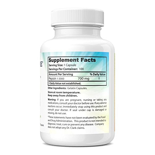 [Australia] - Dr. Clark Pepsin Supplement, 700mg, 100 Capsules 