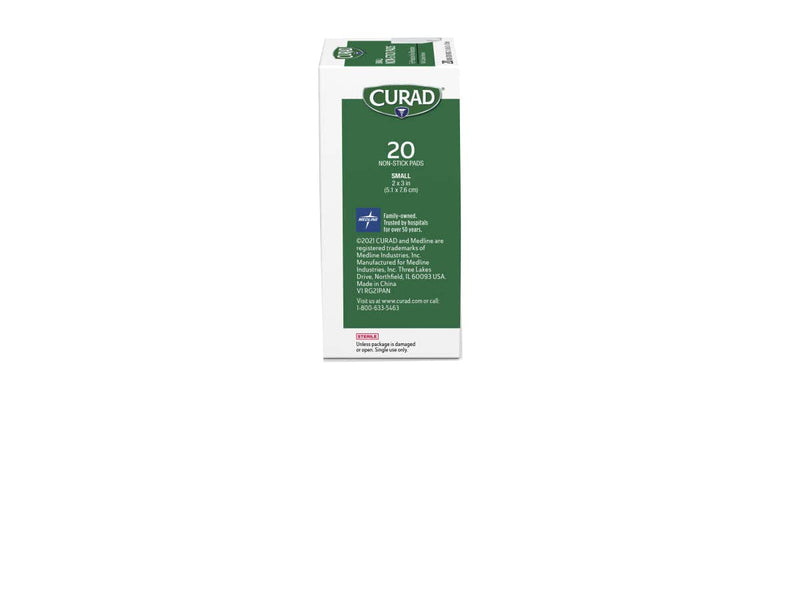 [Australia] - Curad Non-Stick Pads, 2 X 3 Inch(5.1 x 7.6 cm), 20 Count 