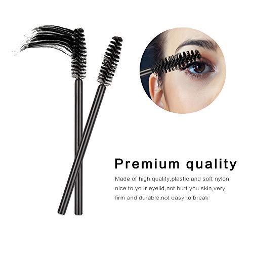 [Australia] - 200 PCS Disposable Mascara and Lip Wands, MORGLES 100 Pcs Disposable Eyelash Mascara Wands Brushes 100 Pcs Disposable Lip Gloss Wands Lipstick Applicators 