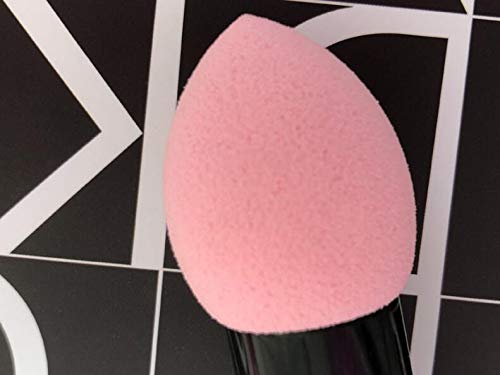 [Australia] - WOIWO 2 Pieces of Professional Blush Beautiful Makeup Brush With One End of Non-Latex Bullet Powder Puff and One End of Blush Brush Cosmetic Tools 