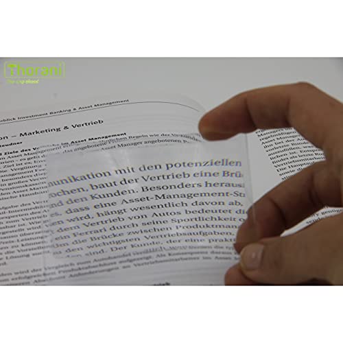 [Australia] - Thorani Pack Of Credit Card Size Pocket Magnifiers - Small Card Magnifier With 3X Magnification, Ultra Thin, Flexible And Shatterproof (Transparent, 10) 