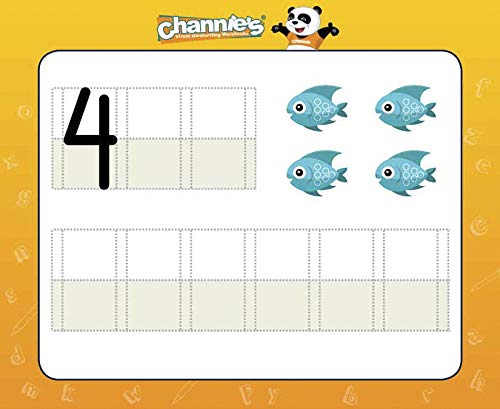 [Australia] - Channie's Dry Erase Alphabet/Number Flash Cards, 5.5W x 4.25 L x 0.25H, White, Model:B500 