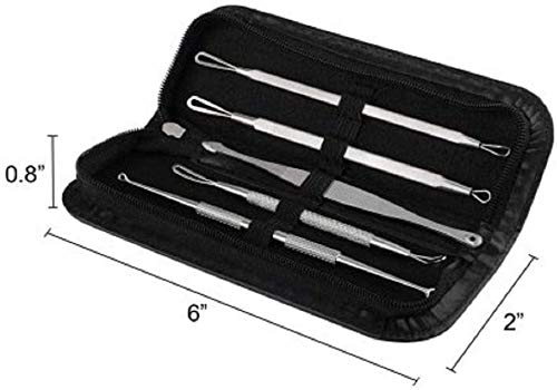 [Australia] - 5pcs Blackhead Acne Whitehead Pimple Blemish Extractor Remover Tool Set 